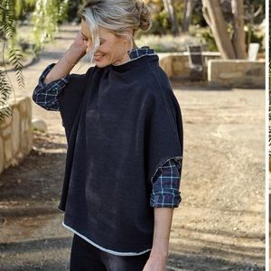 Frank and Eileen funnel neck caplet